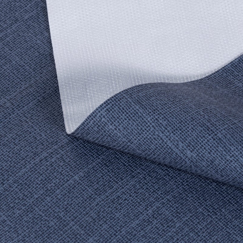 sancua 100% Waterproof Rectangle PVC Tablecloth - 60 x 84 Inch - Oil Proof Spill Proof Vinyl Table Cloth, Wipe Clean Table Cover for Dining Tables, Buffet Parties and Camping, Greyish Blue - Image 3